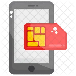 Mobile Sim Card  Icon