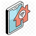 Mobile Smarthome Mobile Smarthouse Mobile Smart Property Icon