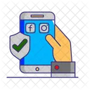 Mobile Social Apps  Symbol