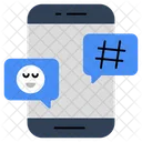 Mobile Social Chat Mobile Communication Mobile Conversation Icon