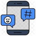 Mobile Social Chat Mobile Communication Mobile Conversation Icon