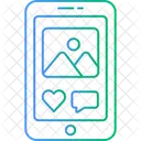 Mobile social media  Icon