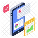 Mobile Content Mobile Software Development App Coding Symbol