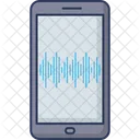 Mobile Sound Wave Music Beat Sound Wave Icon