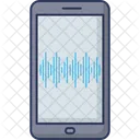 Mobile Sound Wave Music Beat Sound Wave Icon