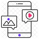 Telefon Geschaft Soziale Medien Symbol