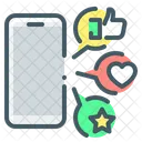 Mobile Soziale Medien Soziale Medien Soziale Medien Am Telefon Symbol