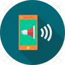 Mobile Speaker Ads Device Icon