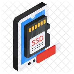 Mobile SSD-Karte  Symbol