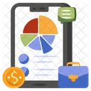 Mobile Analytics Mobile Infographic Mobile Statistics Icon