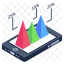 Online Data Data Analytics Phone Analytics Icon