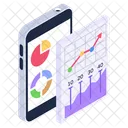 Online Data Data Analytics Phone Analytics Icon