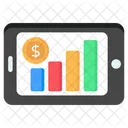 Mobile Analytics Mobile Statistics Mobile Data Icône