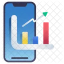 Mobile Stock Chart  Icon