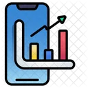 Mobile Stock Chart Chart Graph Icon