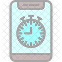 Mobile Stopwatch Clock Hour Icon
