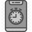 Mobile Stopwatch Icon