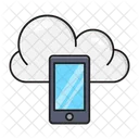 Mobile Cloud Server Icon