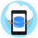 Cloud Mobile Mobile Storage Mobile Database Icon