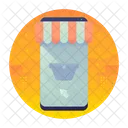 Mobile Online Shopping Icon