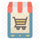 Mobile Store Shopping Icon