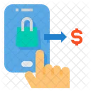Mobile Store Smartphone Shopping Bag Icon