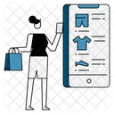 Mobile Store Mcommerce Mobile Shopping Icon