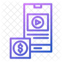 Mobile Streaming Mobile Video Online Streaming Icon
