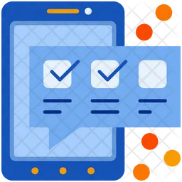 Mobile Survey  Icon