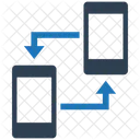 Handy Synchronisation Telefon Synchronisierung Symbol