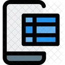 Mobile Table  Icon