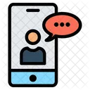 Mobile Talk Mobile Conversation Mobile Communication Icon
