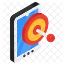 Mobile Target Mobile Goal Mobile Aim Icon