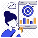 Mobile Target Mobile Goal Mobile Aim Icon