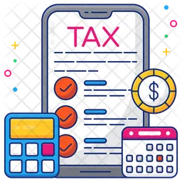 Mobile Tax Schedule  Icon