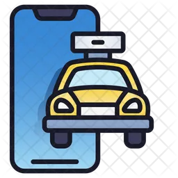 Mobile taxi  Icon