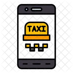 Mobile Taxi  Icon