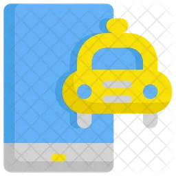 Mobile Taxi-Anwendung  Symbol