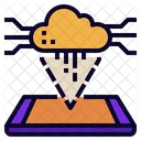 Mobile Technology Cloud Icon