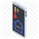 Mobile App Smart App Temperature Measurement Icon