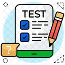 Mobile Test Paper Smartphone Test Paper Phone Test Paper Icon