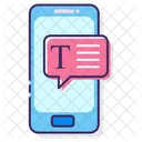 Mobile Text  Icon