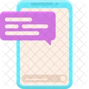Mobile Text  Icon