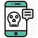 Cybercrime Phone Virus Mobile Hack Icono