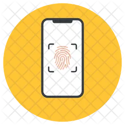 Mobile Thumbprint  Icon