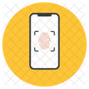 Mobile Lock Biometry Mobile Thumbprint Icon