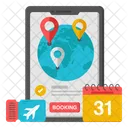 Mobile Ticket Booking Raffle Voucher Icon