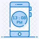 Mobile Time Mobile Clock Phone Time Icon