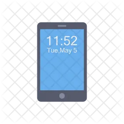 Mobile Time  Icon