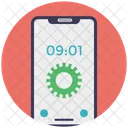 Mobile Time Setting  Icon